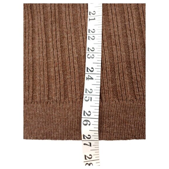 Duluth Trading Sweater Mens Pullover XL Brown Lambs Wool Cable Knit Crewneck - Picture 10 of 12